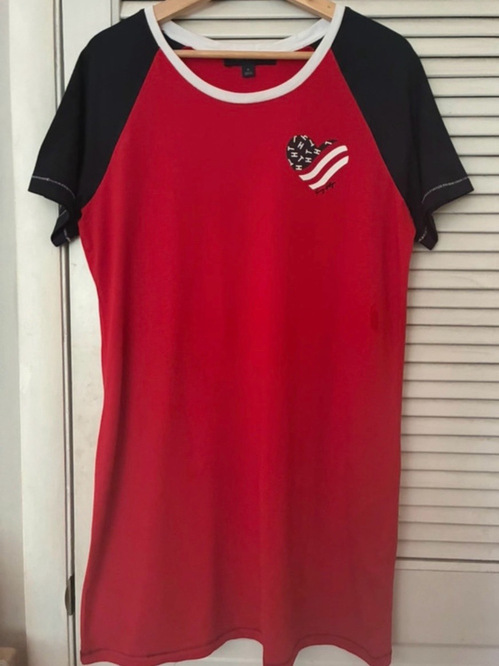 Tommy Hilfiger Red Shirt with White Trim